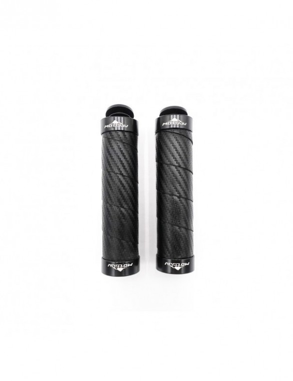 Poignées style carbone...