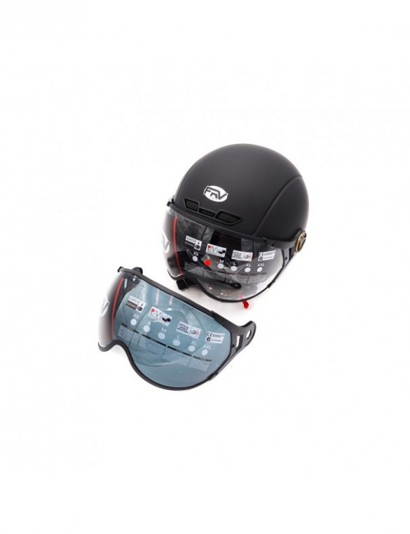 Casque JET FRV Noir Mat...