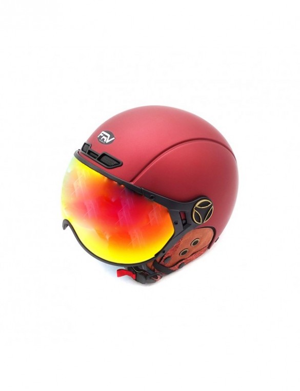 Casque JET FRV bordeaux mat...